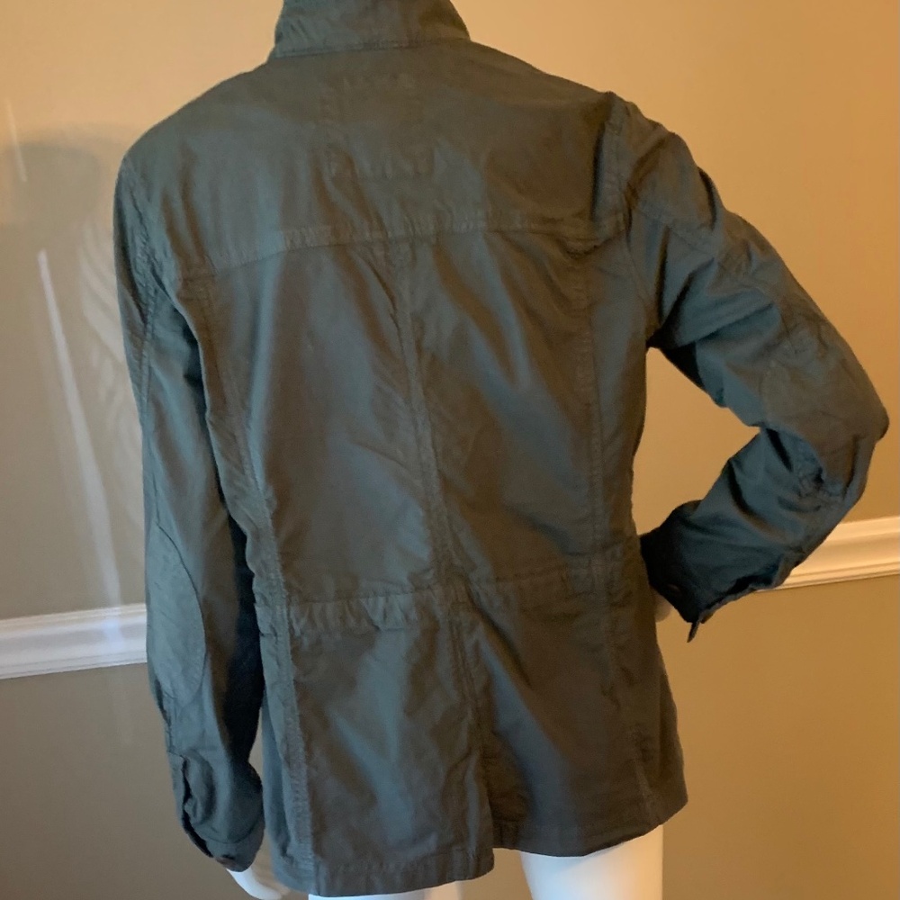 LL Bean Ripstop Field Jacket Full Zip Womens  Size M green - Picture 3 of 4